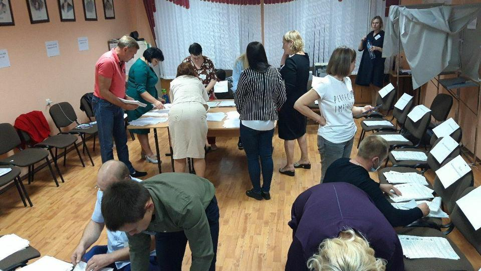 Подсчёт голосов на УИК №142